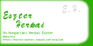 eszter herpai business card